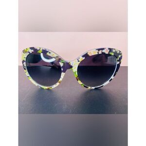 Dolce & Gabbana Authentic Sunglasses - Black/Yellow/Green Floral